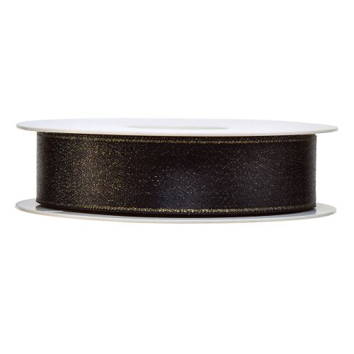 Article Ruban noir ruban de bijoux scintillant doré W25mm L20m