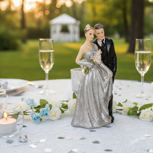 Couple pour les noces d'argent, 10 cm | Floristik24.be