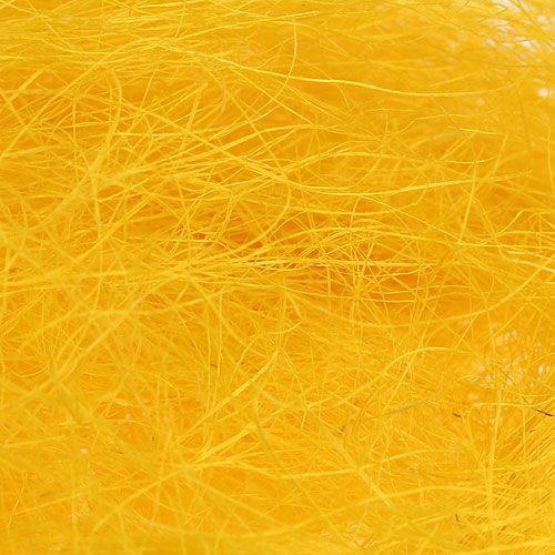 Article Décoration printanière, jaune sisal, laine de sisal 300g