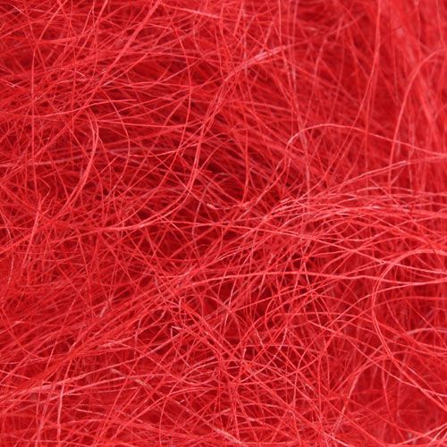 Sisal rouge, décoration de Noël, laine de sisal 300g