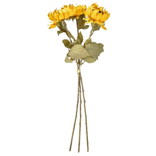 Article Tournesols artificiels, décoration tournesol, Drylook, L60cm, 3 pièces