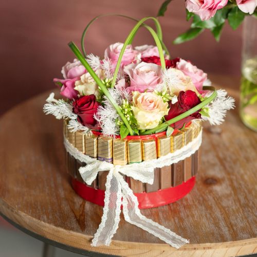 Floristik24 Ruban de dentelle ruban de mariage ruban décoratif dentelle blanc 28mm 20m