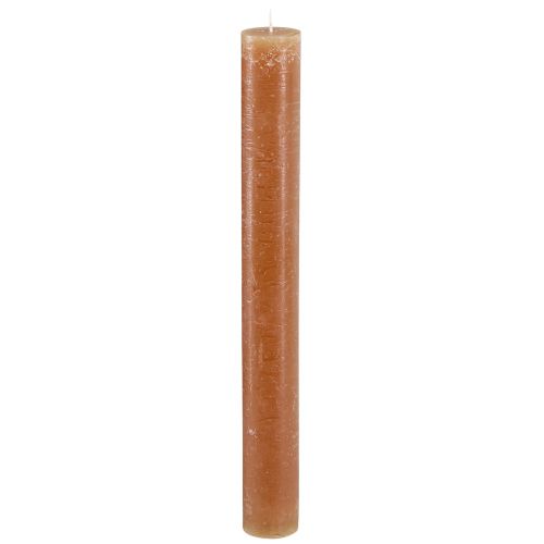 Bougies de table bougies coniques en caramel 34mm x 300mm 4 pcs