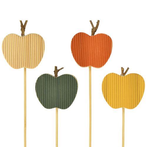 Article Bouchon de fleur bouchon décoratif d&#39;automne bois pomme 5x5,5cm 8 pcs