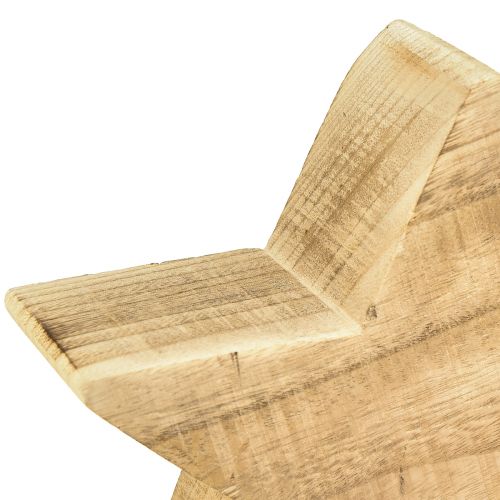 Article Étoile décorative rustique en bois de paulownia - aspect bois naturel, 25x8 cm - décoration d&#39;intérieur polyvalente