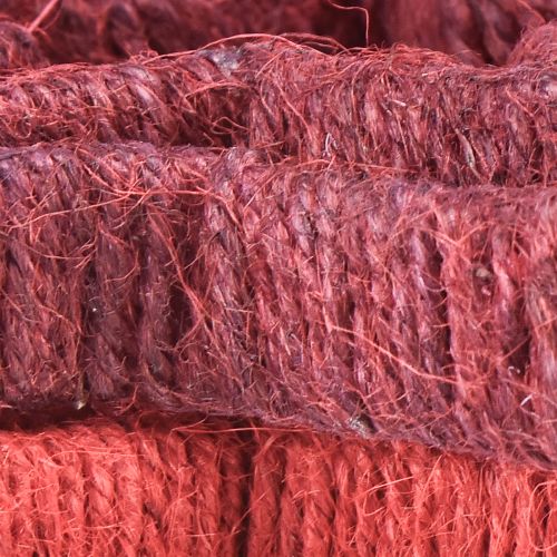 Article Étoile à poser décoration de Noël jute rouge 13/18cm 4pcs