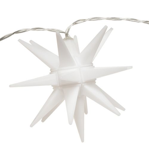 Article Chaîne lumineuse étoilée LED blanche minuterie intérieur extérieur 225cm