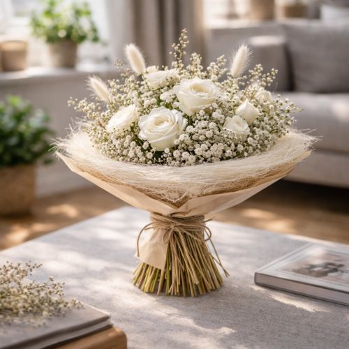 Article Manchette pour bouquet - accessoire élégant pour des compositions florales parfaites - 20 cm, lot de 8