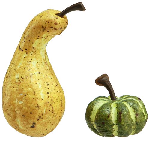 Article Décoration à disperser décoration d&#39;automne citrouilles jaune vert Ø2–4,5cm 12 pcs