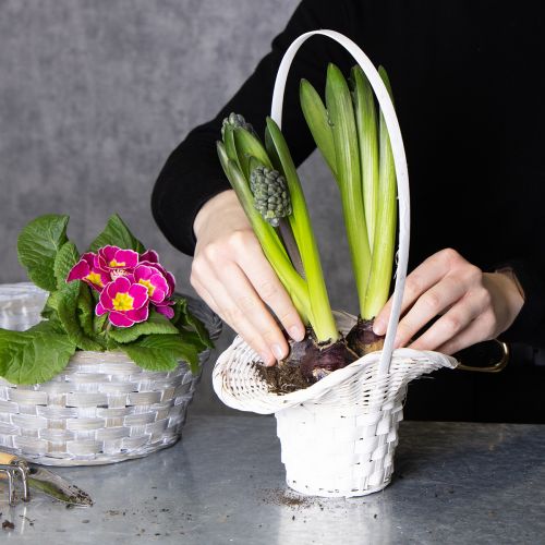 Article Panier à fleurs et pétales, 36 cm, 3 pièces