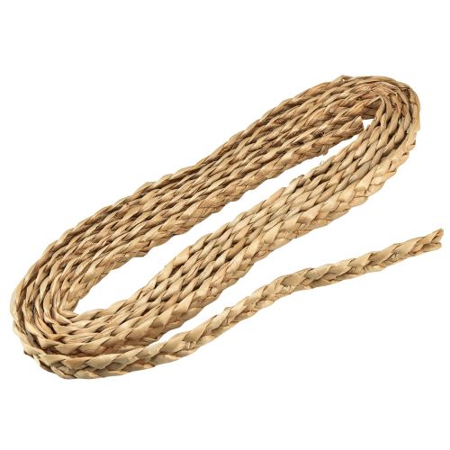Article Ruban de paille ruban décoratif tressé ruban de bijoux naturel W2cm L4m