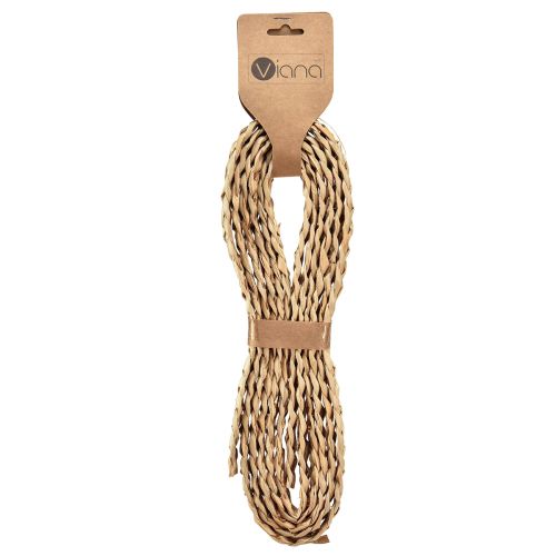 Article Ruban de paille ruban décoratif tressé ruban de bijoux naturel W2cm L4m