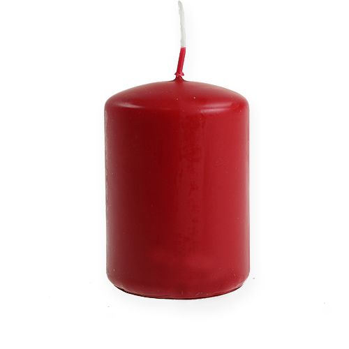 Floristik24 Bougies piliers bougies rouges H70mm Ø50mm 12 pcs