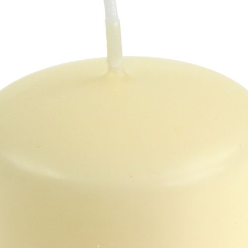 Article Bougies piliers bougies crème H145mm Ø50mm crème 12pcs