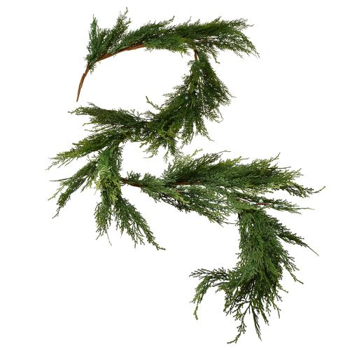 Guirlande de sapin Thuya aux fruits suspension décorative vert L175cm