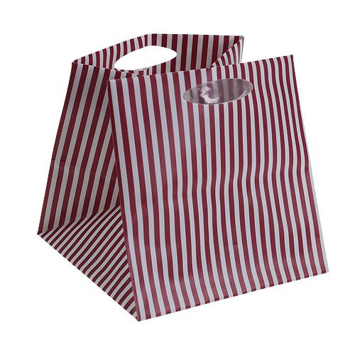 Floristik24 Sac en plastique de type Bordeaux. 12 cm x 12 cm 12 pièces
