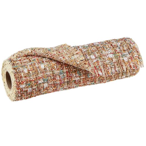 Article Chemin de table beige coloré paillettes vintage rétro L19cm L1,5m