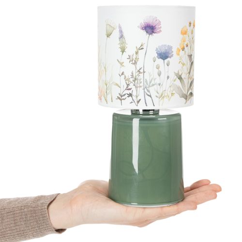 Article Lampe de table LED à motif floral pour un éclairage élégant du salon, 23 cm
