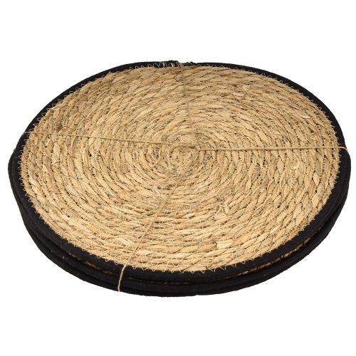 Article Set de table sets de table en herbe de jonc rond Ø35cm 4 pcs
