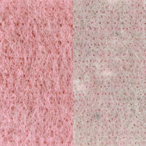Article Ruban décoratif pour pot en feutre de laine vieux rose gris 7,5 cm 5 m