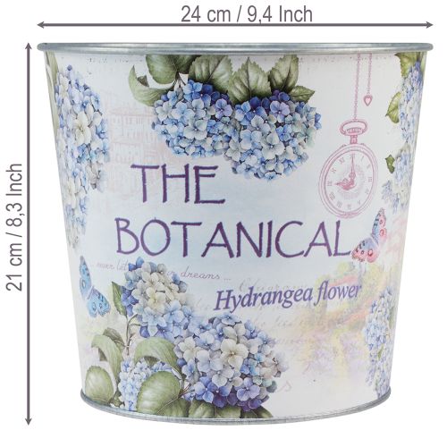 Article Pot en métal pour hortensia, Ø24cm H21cm