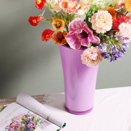 Vase &quot;Fizzy&quot; Ø20cm H35cm Violet 1 pc