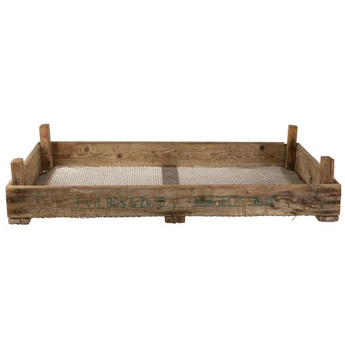 Article Boîte en bois vintage avec grillage, style campagnard, 75×50×14cm