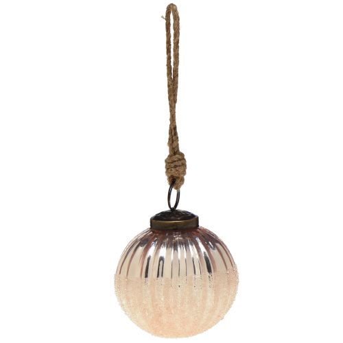 Article Boules de Noël en verre boules en verre rose vintage Ø7cm 6pcs