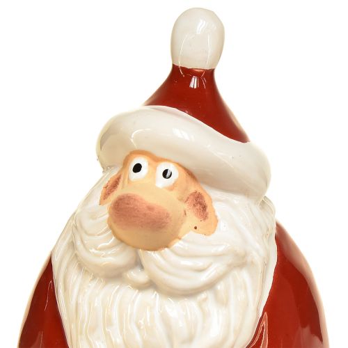 Article Figurine Père Noël rouge 13 cm - Décoration de Noël idéale pour une ambiance festive - 2 pièces