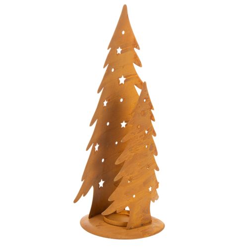 Lanterne de sapin de Noël, décoration en métal à la finition rustique, H 46 cm x L 25,5 cm acheter | Floristik24.be