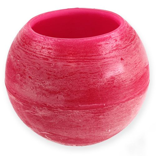 Floristik24 Boule de cire Windlight Ø 20cm Rose