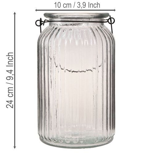 Lanterne/bougie en verre à