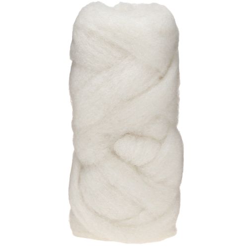 Laine mèche 10 m blanche