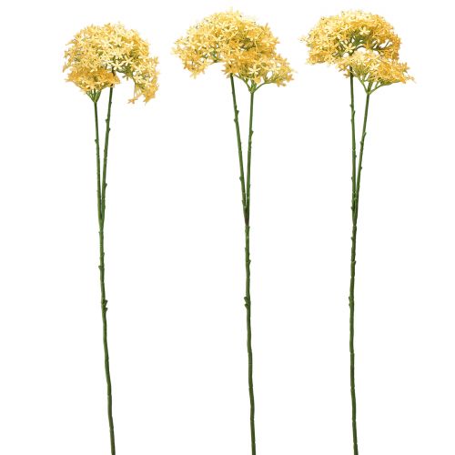 Article Oignon ornemental Allium sauvage artificiel Jaune 70cm 3 pcs