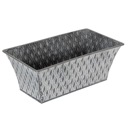 Bol en zinc à motif losange 22cm×12cm acheter | Floristik24.be
