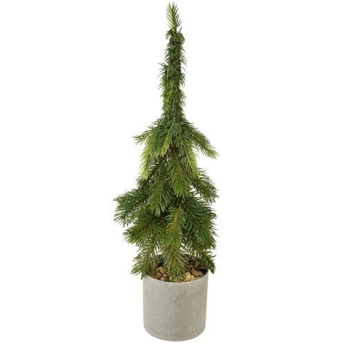 Sapin de Noël artificiel dans un pot vert 55cm