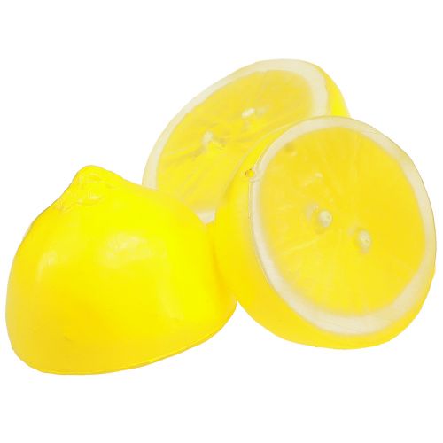 Floristik24 Décoration citron moitiés de citron jaune artificiel 5,5×4,5cm 36 pcs