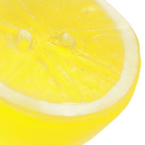 Article Décoration citron moitiés de citron jaune artificiel 5,5×4,5cm 36 pcs