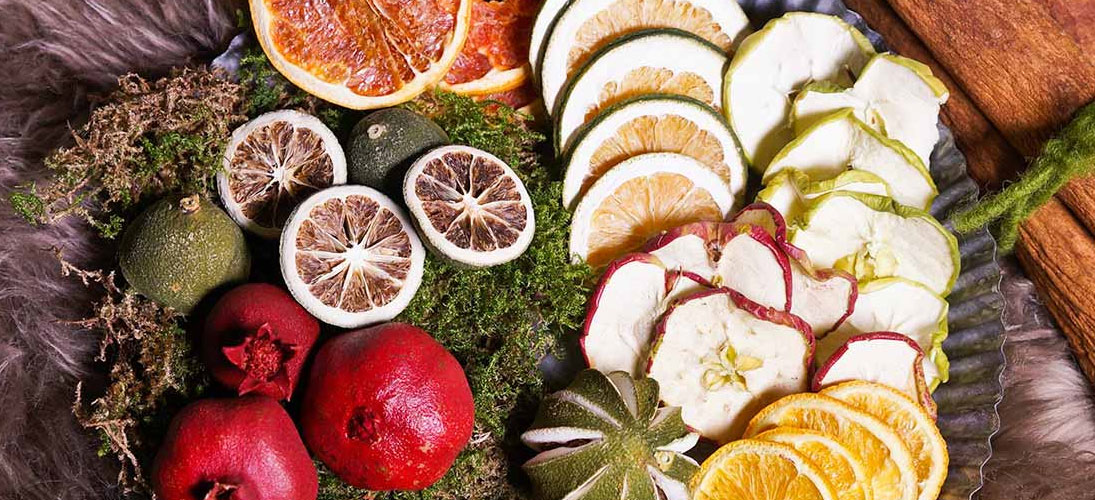 Fruits secs et écorces