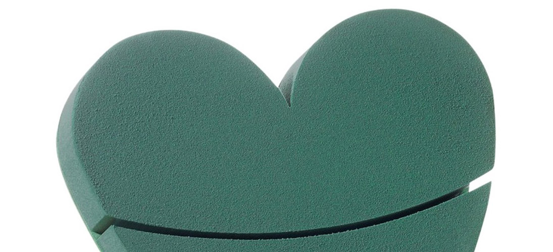 Mousse florale coeur