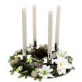 Floristik24 Etoile de Noël en bouquet blanc Ø18cm L30cm