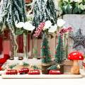 Floristik24 Décoration de sapin de Noël avec sapin rouge / vert 2pcs