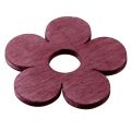 Floristik24 Décoration de table fleurs en bois rose violet blanc Ø4cm 72pcs