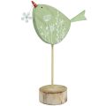 Floristik24 Décoration de table oiseau déco Pâques décoration en bois figurine décorative 24,5 cm 3 pièces