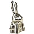 Floristik24 Lapin de Pâques décoratif Buste de lapin décoratif en céramique dorée H23,5 cm