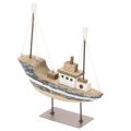 Floristik24 Décoration de bateau, style maritime, en bois avec support, 20 cm