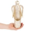 Bougeoir figurine d'ange doré décoration festive 27 cm | Floristik24.be