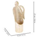 Bougeoir figurine d'ange doré décoration festive 27 cm | Floristik24.be