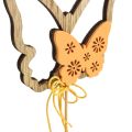 Floristik24 Bouchon fleur papillon bouchon décoratif bois 8.5x7cm 12 pièces