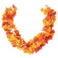 Floristik24 Guirlande de feuilles d'érable artificielles, décoration d'automne, 170 cm